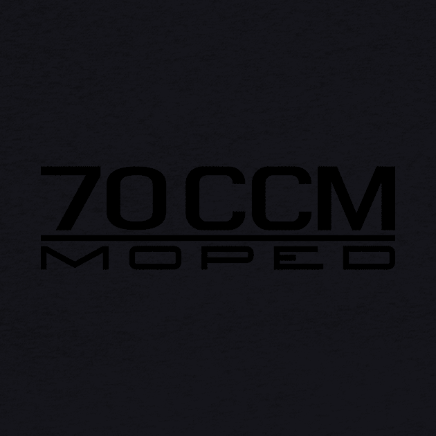 70cc Moped Emblem (Black) by GetThatCar